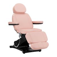 Fotel kosmetyczny elektryczny Sillon Classic 3 silniki różowo-czarny