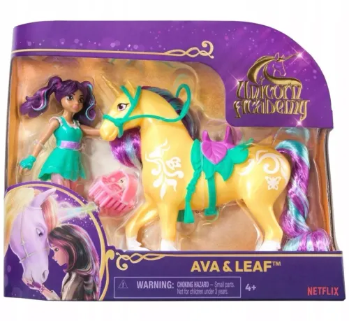 Akademia Jednorożców. Lalka Ava i jednorożec Listka + akcesoria na Arena.pl