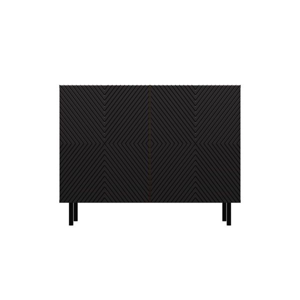 KOMODA KAMA 2 DRZWI - ARTISAN/CZERŃ zdjęcie 3