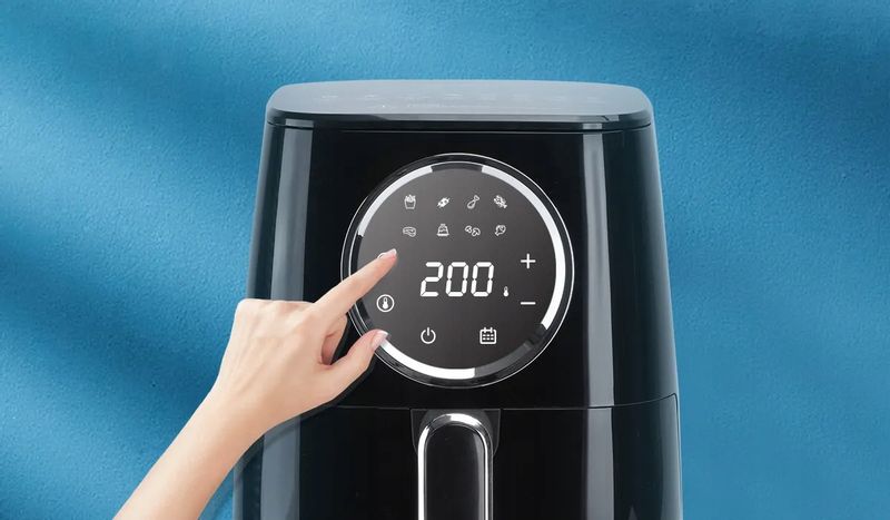 Frytkownica Beztłuszczowa Air Fryer 4.2L Moc 1400W Okno Podglądowe zdjęcie 6