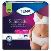 TENA SILHOUETTE PLUS białe majtki chłonne M 12szt Dyskretna stylowa