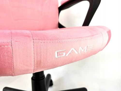 Fotel obrotowy gamingowy biurowy MARIO krzesło do biurka dziewczynki różowy na Arena.pl