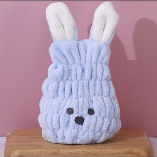 ręcznik turban na włosy szybkoschnący - niebieski króliczek rec55wz2 na Arena.pl