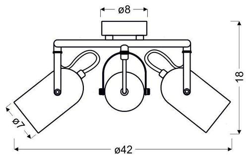 Gray spirala 3x40W E14 szary na Arena.pl