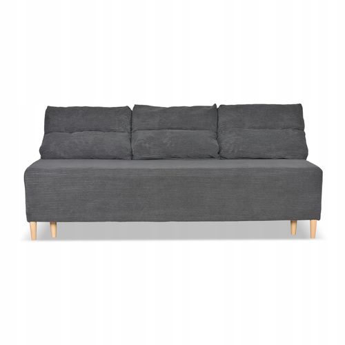 Kanapa sofa KIMO funkcja spania pojemnik Anafi c szara sztruks na Arena.pl