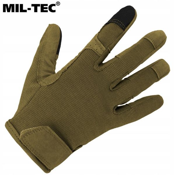 Rękawice rękawiczki taktyczne strzeleckie Mil-Tec Touch olive M zdjęcie 9