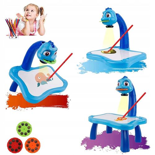 PROJEKTOR DO NAUKI RYSOWANIA Z LAMPKĄ RZUTNIK DUŻY 12 PISAKÓW 24 WZORY na Arena.pl