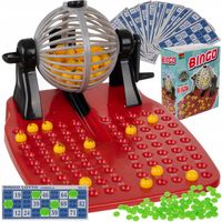 BINGO Gra Planszowa Zręcznościowa Towarzyska MASZYNA LOSUJĄCA LOTTO KULKI