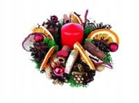 STROIK ŚWIĄTECZNY wianek BOŻONARODZENIOWY na stół pachnący