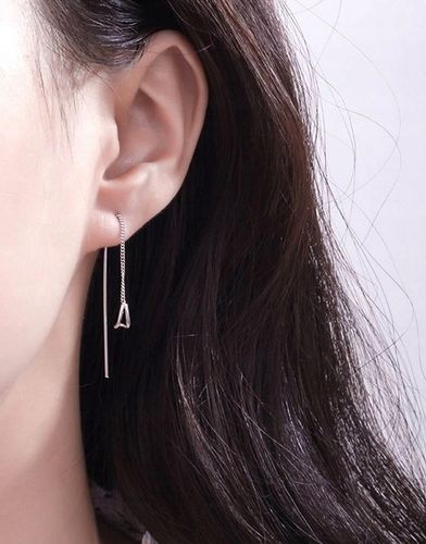 KOLCZYKI SREBRNE Przeciągane Wiszące proste na Arena.pl