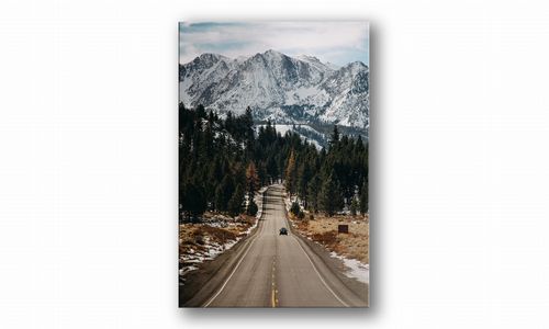 OBRAZ NA PŁÓTNIE 116 Samochód pod górami 20x30cm na Arena.pl