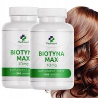 BIOTYNA MAX (witamina B7) 10 mg - włosy, skóra, paznokcie - 2 opakowania