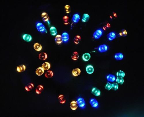 Lampki 40 LED solarne - multicolor na Arena.pl
