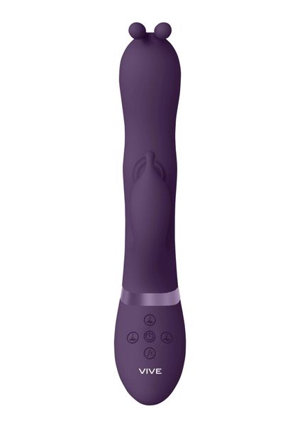 Gada - Vibrating Bunny Ear G-Spot Rabbit with Pulse Wave Shaft zdjęcie 5