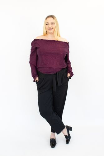 Czarno-Fioletowy Błyszczący Kombinezon Hiszpanka Elegancki 40 na Arena.pl