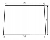 szyba przednia - przód do ciągnika T25 A2 Władimirec kabina Naglak Koźmin