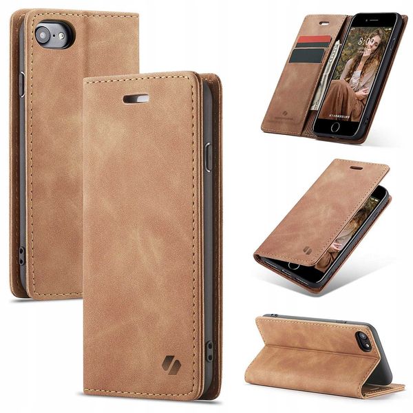 Spacecase Wallet Iphone 7/8/Se 2020 Light Brown zdjęcie 3