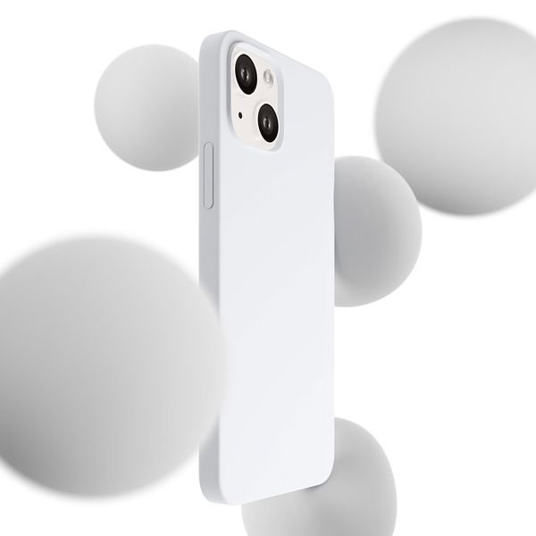 apple iphone 14 plus - 3mk hardy silicone magcase white zdjęcie 2