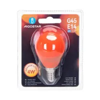 Żarówka LED G45 E14 4W pomarańczowa Aigostar do nastrojowego oświetlenia