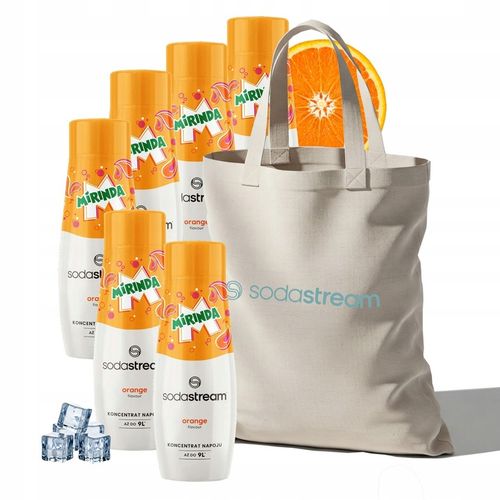 Zestaw Syrop koncentrat do wody SodaStream MIRINDA 6x440ml + Torba GRATIS na Arena.pl
