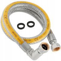 WAŻ GAZOWY KĄTOWY DO GAZU Z KOLANKIEM 1/2" PRZYŁĄCZENIOWY KUCHENKI -