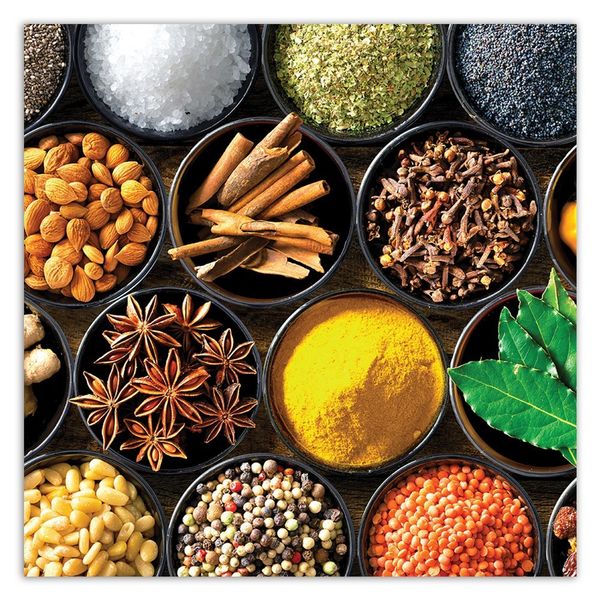Emaga Obraz na płótnie, Kuchenne przyprawy - 40x40 zdjęcie 3