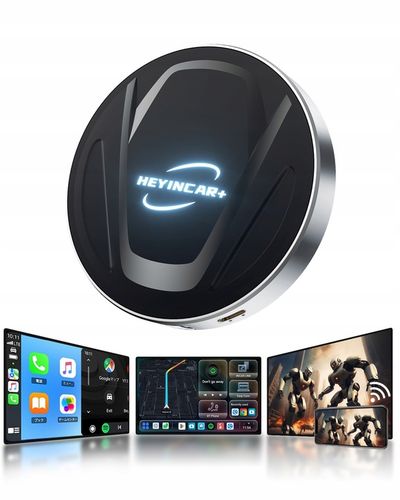 HEYINCAR Carplay Adapter bezprzewodowy Android Auto 8/128G YouTube SIM WIFI na Arena.pl