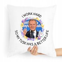 Poduszka Prezent Politycy Donald Tusk Platforma Po Z Nadrukiem Ze Zdjęciem