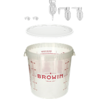 Pojemnik fermentacyjny 30 L z pokrywką i nietłukącą rurką kątową