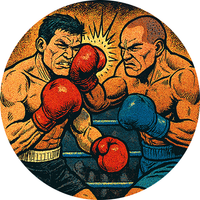 Opłatek na tort Boks Bokserzy Bokser Walka Ring