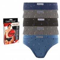 5x SLIPY MAJTKI MĘSKIE 100% Bawełna Cotton World XL