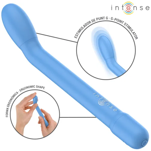 intense fun g-spot vibe blue - 10 trybow, ergonomiczny, 19 cm na Arena.pl