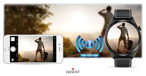 Smartwatch Giewont Vertex SmartCall GW450-2 Carbon/Carbon Leather na Arena.pl