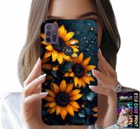 ETUI DO MOTOROLA MOTO G10 POWER - SŁONECZNIKI, SŁONECZNIK, KWIECISTE WZORY