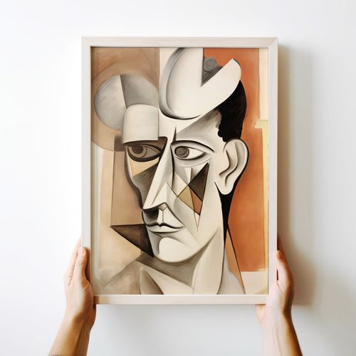 Plakat portret abstrakcja kubizm 30x40 cm na Arena.pl