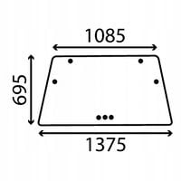 Szyba Przednia i tylna Deutz-Fahr DX