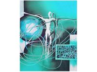 40X50CM TAŃCZĄCE POSTACIE NIEBIESKIM OBRAZ DRUK