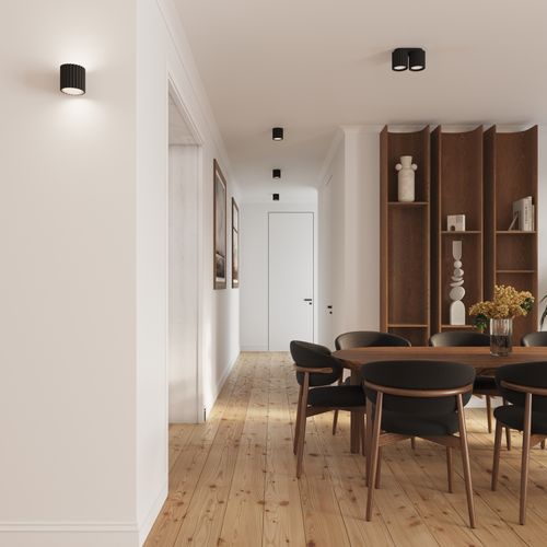 Plafon AURA 1 czarny GU10 na Arena.pl