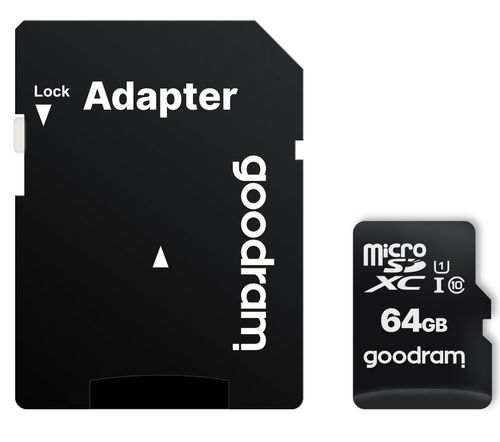 GOODRAM Karta Pamięci MicroSD 64GB CL10 UHS I + Adapter na Arena.pl