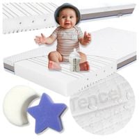 Materac 120x60 ŚREDNIO TWARDY H2+H3 pianka PREMIUM + pakiet antybakteryjny