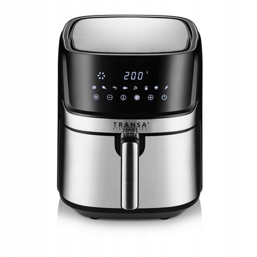 FRYTKOWNICA BEZTŁUSZCZOWA POJEMNA FRYTOWNICA INOX 8 PROGRAMÓW 6L 1700W na Arena.pl