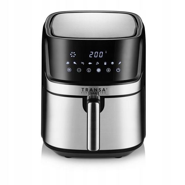 FRYTKOWNICA BEZTŁUSZCZOWA POJEMNA FRYTOWNICA INOX 8 PROGRAMÓW 6L 1700W zdjęcie 8