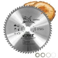 PIŁA TARCZA WIDIOWA DO CIĘCIA DREWNA 300x32 60 ZĘBÓW VERKE V44061