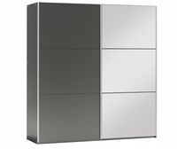 Szafa VIGO 225x65x215 cm grafit / lustro