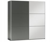 Szafa VIGO 225x65x215 cm grafit / lustro