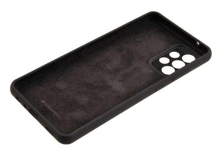 Etui Mercury Goospery Silicone do Samsung Galaxy A72 czarny zdjęcie 3