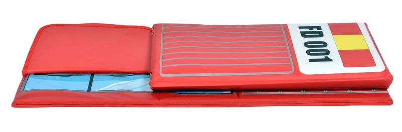 Pufa pojemnik wóz strażacki - czerwony zdjęcie 6