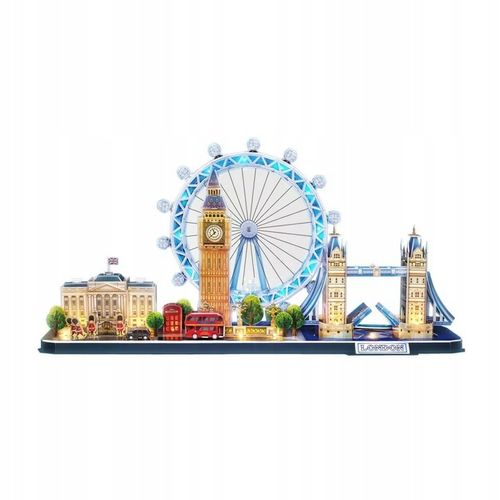 PUZZLE 3D LED - CUBIC FUN - 186 el. - CityLine Architecture Model - LONDYN na Arena.pl