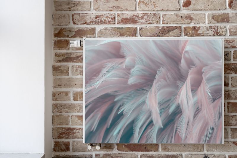 MASKOWNICA MAGNETYCZNA Na Kaloryfer PIÓRA Styl Boho 90cm x 60cm zdjęcie 6