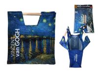 Torba z drewnianym uchwytem - V. van Gogh, Gwiaździsta noc nad Rodanem (CARMANI)
